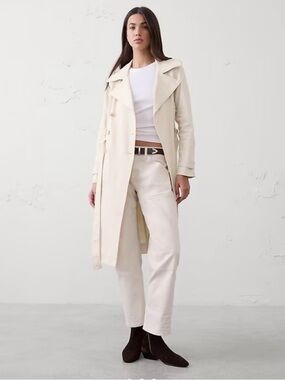 Banana Republic Cream Knit Jacket - Cream